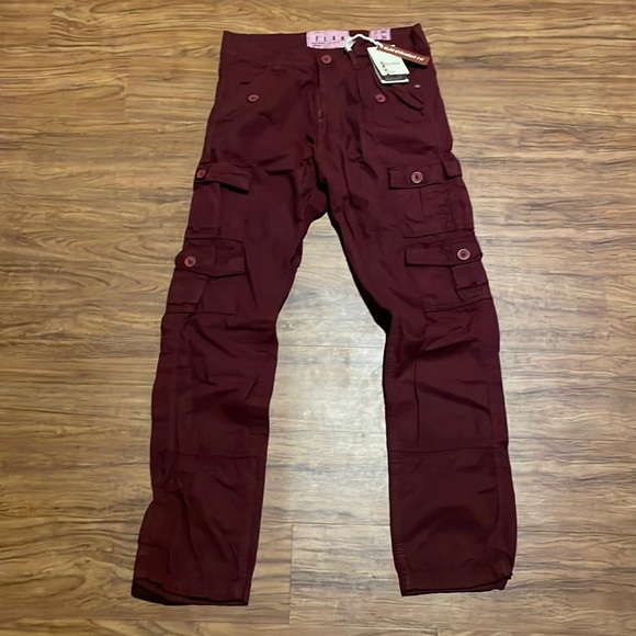 NWT burgundy LAB pants - Picture 1 of 9